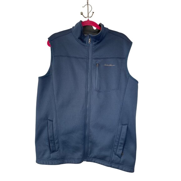 Eddie Bauer Men's TL Blue Full-Zip Vest With Pockets Gorpcore Outdoors - Picture 1 of 5